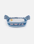 Blue Embroidered WWJD Bracelet